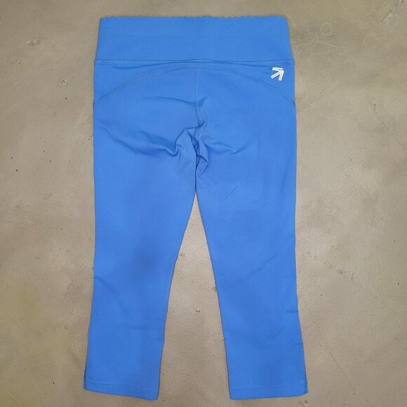 New Balance Pants - [NWOT] NEW BALANCE X J.CREW Capri Leggings Blue Scallop Waist Size S